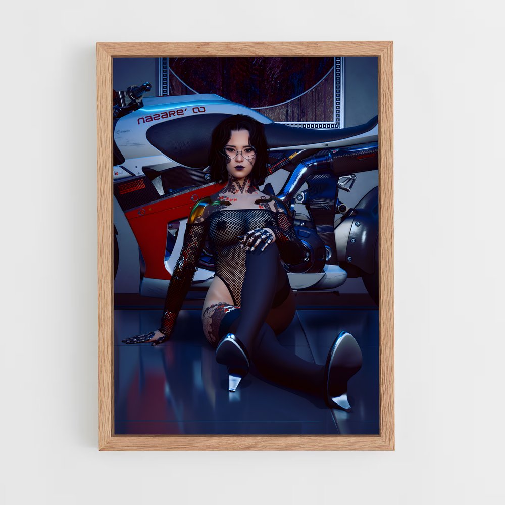 Poster Neon Rider – affiche Cyberpunk (vue 4)